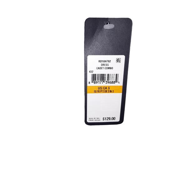 NWT Sz S Rachel Roy AUGUSTINE Cadet Ruffle Scuba Combo Dress - Picture 3 of 8